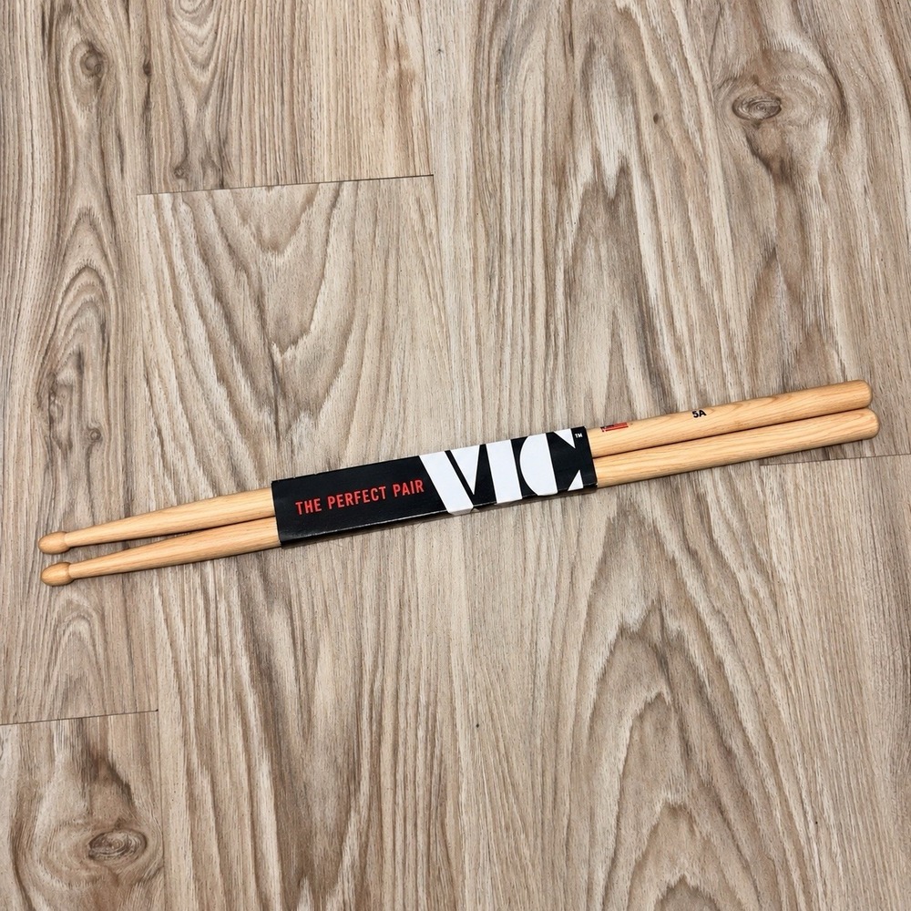 Vic Firth American Classic 5A Hickory Wood Tip Drumsticks Pair Made in USA NWT